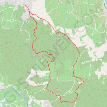 Itinéraire De Venejan au chateau de Gicon, distance, dénivelé, altitude, carte, profil, trace GPS