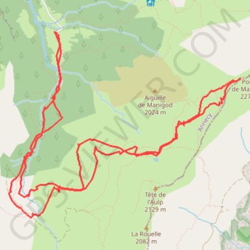 Itinéraire Pointe de la Mandallaz, distance, dénivelé, altitude, carte, profil, trace GPS
