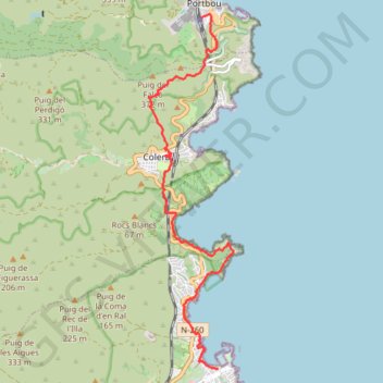 Itinéraire GR92 - Etappe 1, distance, dénivelé, altitude, carte, profil, trace GPS