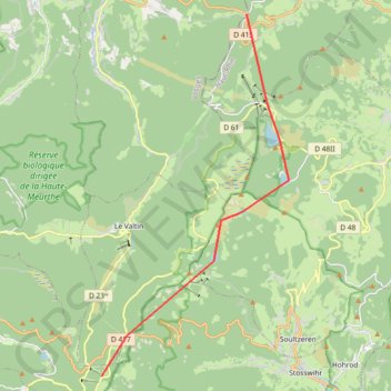 Itinéraire GPS_route-alsace, distance, dénivelé, altitude, carte, profil, trace GPS