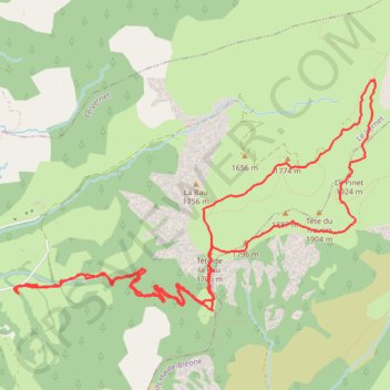Itinéraire Le vernet, distance, dénivelé, altitude, carte, profil, trace GPS