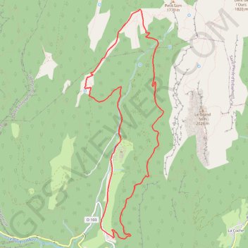 Itinéraire Autour du monastère de la Grande Chartreuse, distance, dénivelé, altitude, carte, profil, trace GPS