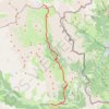 Itinéraire Traversée des Alpes - Étape 17, distance, dénivelé, altitude, carte, profil, trace GPS