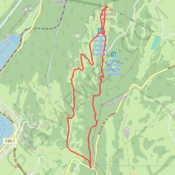 Itinéraire Dent de Vaulion, distance, dénivelé, altitude, carte, profil, trace GPS