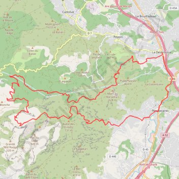 Itinéraire Autour du col du Marseillais, distance, dénivelé, altitude, carte, profil, trace GPS