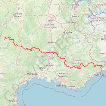 Itinéraire TET-FRANCE-Section04- 20190827, distance, dénivelé, altitude, carte, profil, trace GPS