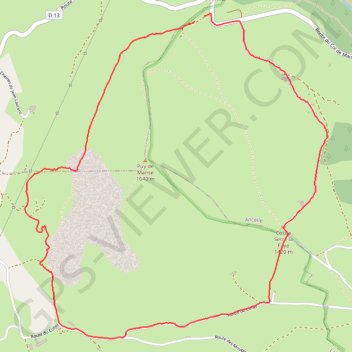Itinéraire Sortie du Tour du Puy de Manse, distance, dénivelé, altitude, carte, profil, trace GPS