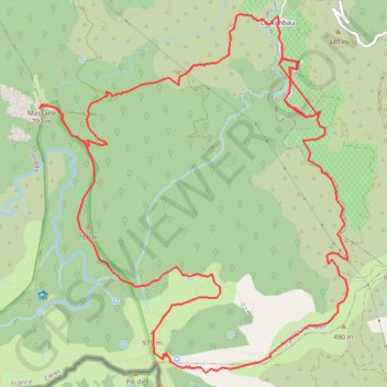 Itinéraire Le Rimbaud Pic Sailfort Tour Massana, distance, dénivelé, altitude, carte, profil, trace GPS