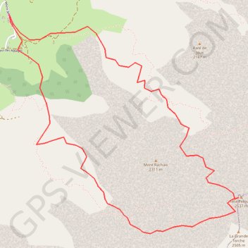 Itinéraire Tête Pelouse, distance, dénivelé, altitude, carte, profil, trace GPS