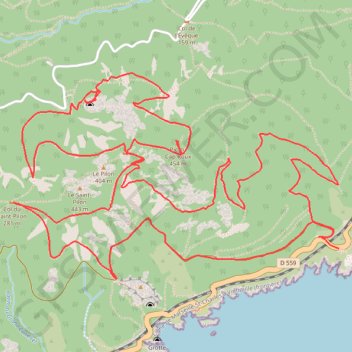 Itinéraire Le Pic du Cap Roux, distance, dénivelé, altitude, carte, profil, trace GPS