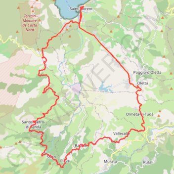 Itinéraire Etape 3.1 St Flo_Boucle col S Stéfano 46km D+714m-17783996, distance, dénivelé, altitude, carte, profil, trace GPS
