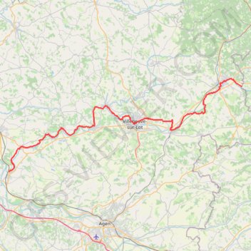 Itinéraire Véloroute de la vallée du Lot - Fumel, distance, dénivelé, altitude, carte, profil, trace GPS