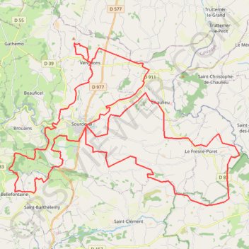Itinéraire enduro de la sée, distance, dénivelé, altitude, carte, profil, trace GPS