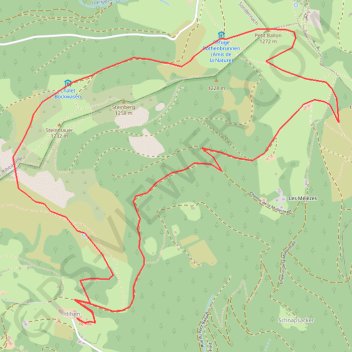 Itinéraire Hilsen - Petit Ballon, distance, dénivelé, altitude, carte, profil, trace GPS