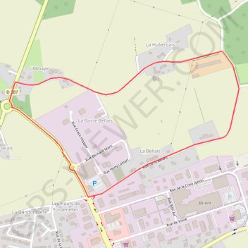 Itinéraire criterium mordelles, distance, dénivelé, altitude, carte, profil, trace GPS