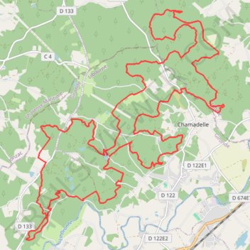 Itinéraire La Chamadelloise 2017 - 40 km - 14471 - UtagawaVTT.com, distance, dénivelé, altitude, carte, profil, trace GPS