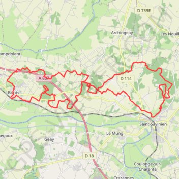 Itinéraire Rando vtt Bords 1-16424606, distance, dénivelé, altitude, carte, profil, trace GPS