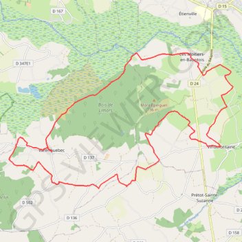 Itinéraire Le Cotentin des sortilège, distance, dénivelé, altitude, carte, profil, trace GPS