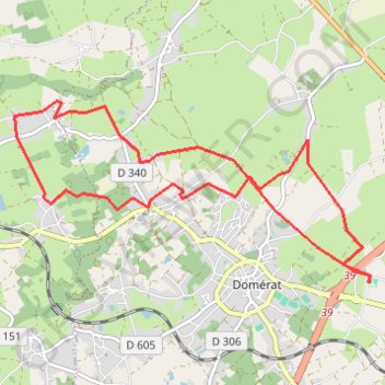 Itinéraire La Domératoise, distance, dénivelé, altitude, carte, profil, trace GPS