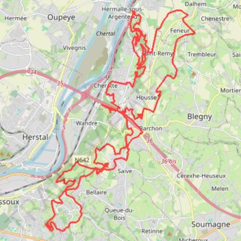 Itinéraire Tracé, distance, dénivelé, altitude, carte, profil, trace GPS