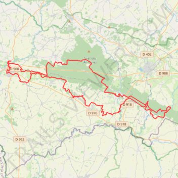 Itinéraire 1 - ur360_est_90_180_v2, distance, dénivelé, altitude, carte, profil, trace GPS