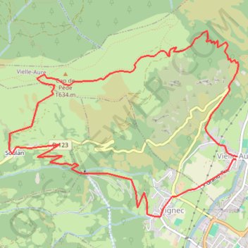 Itinéraire Cap de Pède - Granges de Grascouéou, distance, dénivelé, altitude, carte, profil, trace GPS