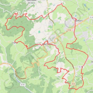 Itinéraire Marche de l'ADAPEI - Lentigny, distance, dénivelé, altitude, carte, profil, trace GPS