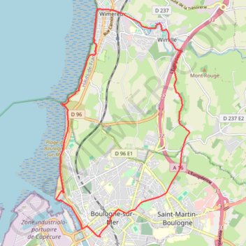 Itinéraire Denacre, distance, dénivelé, altitude, carte, profil, trace GPS