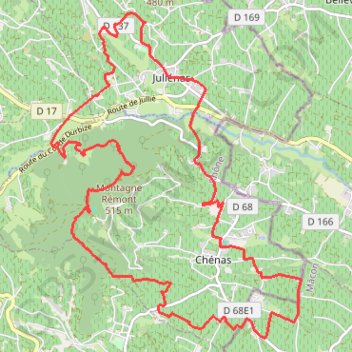 Itinéraire Le Moulin à Vent, distance, dénivelé, altitude, carte, profil, trace GPS