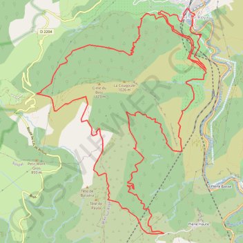 Itinéraire Breil - Piene Haute - Col de Brouis - Breil, distance, dénivelé, altitude, carte, profil, trace GPS