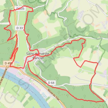Itinéraire Saint Wandrillle Rançon, distance, dénivelé, altitude, carte, profil, trace GPS