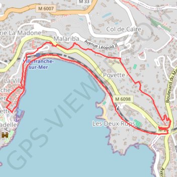 Itinéraire Circuit de la Rade, distance, dénivelé, altitude, carte, profil, trace GPS