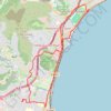 Itinéraire Balade entre Antibes et Cagnes-sur-Mer et retour par Vaugrenier, Biot, distance, dénivelé, altitude, carte, profil, trace GPS