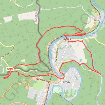Itinéraire Les chemins des Ardoisières, distance, dénivelé, altitude, carte, profil, trace GPS