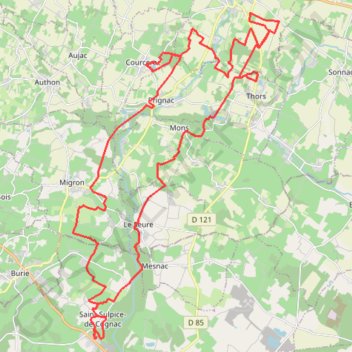 Itinéraire 2021-11-20-13-42-11, distance, dénivelé, altitude, carte, profil, trace GPS