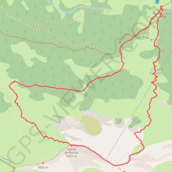Itinéraire Le pic de bassia en boucle depuis le col de oueil lusent, distance, dénivelé, altitude, carte, profil, trace GPS