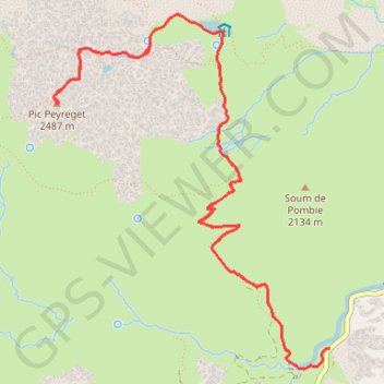 Itinéraire Raquettes au Pic de Peyreget, distance, dénivelé, altitude, carte, profil, trace GPS