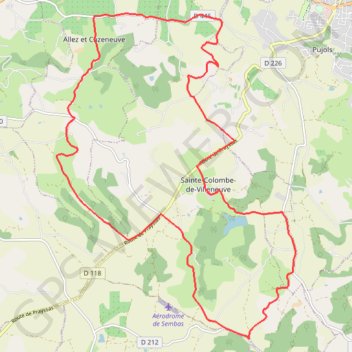 Itinéraire Circuit Haut Tour des Grottes, distance, dénivelé, altitude, carte, profil, trace GPS