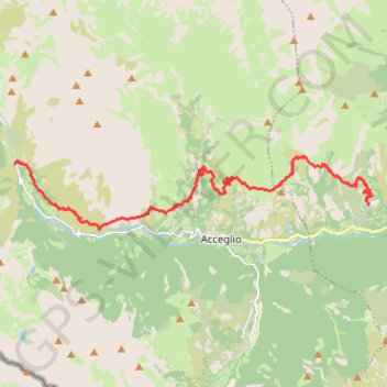 Itinéraire Chiappera - Ussolo, distance, dénivelé, altitude, carte, profil, trace GPS