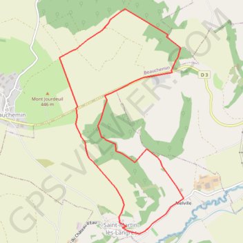 Itinéraire Saint martin le valdonne, distance, dénivelé, altitude, carte, profil, trace GPS