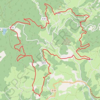 Itinéraire La Croix Piouze et la Croix de Grassidet - Arcon, distance, dénivelé, altitude, carte, profil, trace GPS