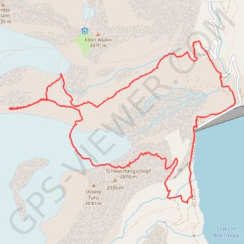 Itinéraire Schwarzbergchopf, distance, dénivelé, altitude, carte, profil, trace GPS