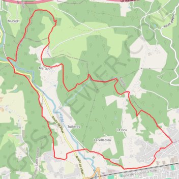 Itinéraire La Villedieu Tunnel de Marquoil, distance, dénivelé, altitude, carte, profil, trace GPS