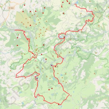 Itinéraire Au Sud des lacs d’Auvergne — R.ARA003, distance, dénivelé, altitude, carte, profil, trace GPS