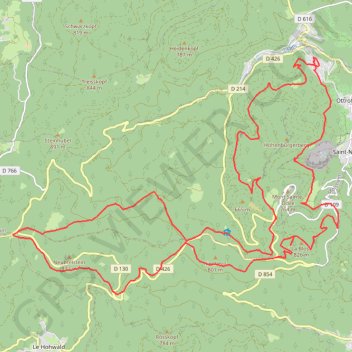 Itinéraire Le Sentier du Mur Païen, distance, dénivelé, altitude, carte, profil, trace GPS
