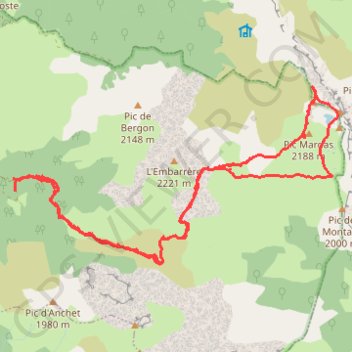 Itinéraire Randonnée, distance, dénivelé, altitude, carte, profil, trace GPS
