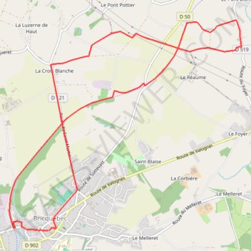 Itinéraire 1 - COURSE_431920924, distance, dénivelé, altitude, carte, profil, trace GPS