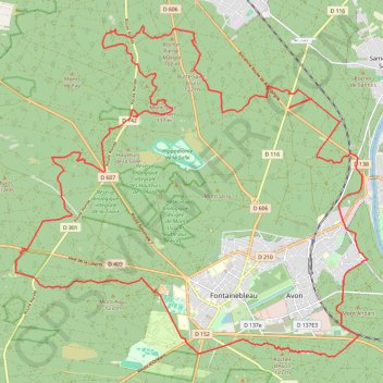 Itinéraire Sortie VTT en solo dans la forêt de Fontainebleau, distance, dénivelé, altitude, carte, profil, trace GPS