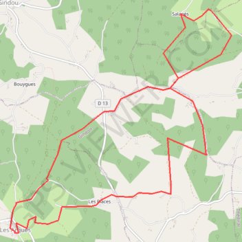 Itinéraire Rando Les Arques, distance, dénivelé, altitude, carte, profil, trace GPS