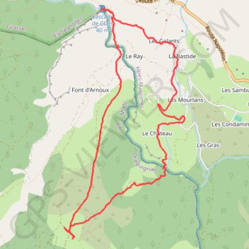 Itinéraire Cascade de Clars via l'Ubac de Brainée, distance, dénivelé, altitude, carte, profil, trace GPS